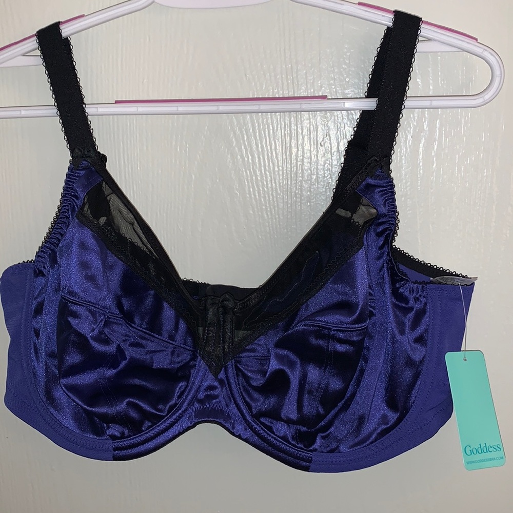 🆑 Goddess KEIRA sexy sheer underwire bra size 38DDD, purple and black SALE👻👻